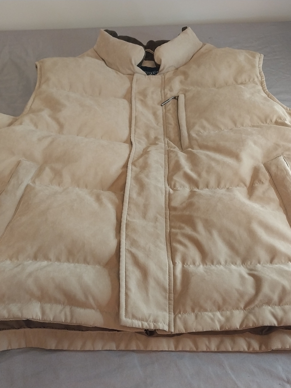 Consensus Outerwear Puffer Vest L Beige. #194